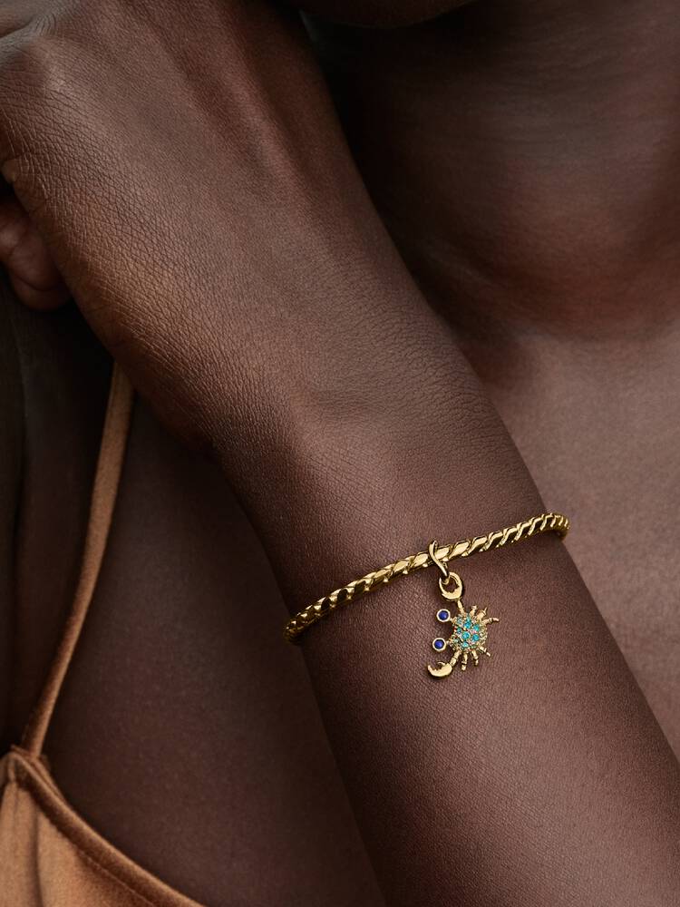 Krabbe Charm-Anhänger Vergoldet - 764684C01