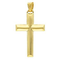Pendentif croix en or jaune 18 carats – élégant et intemporel - 153151