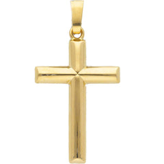 Pendentif croix en or jaune 18 carats – élégant et intemporel - 166088