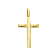 Pendentif croix en or jaune 18 carats – élégant et intemporel - 183459