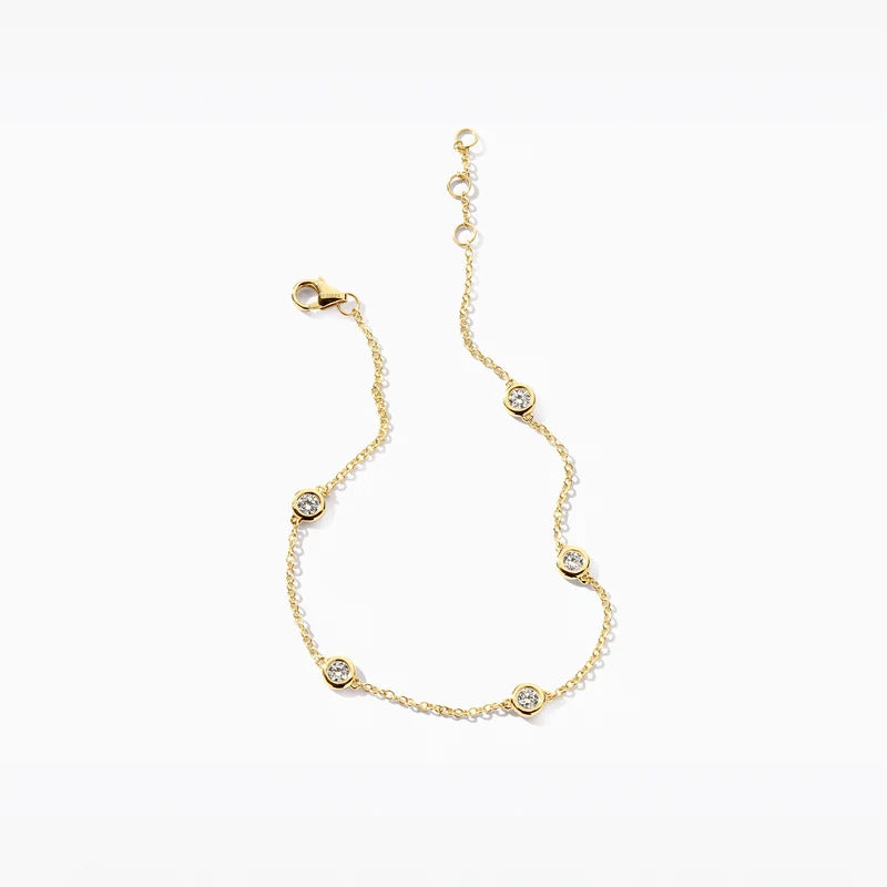 Labordiamant-Armband aus 14 Karat Gelbgold 0.37 ct - LG2002Y