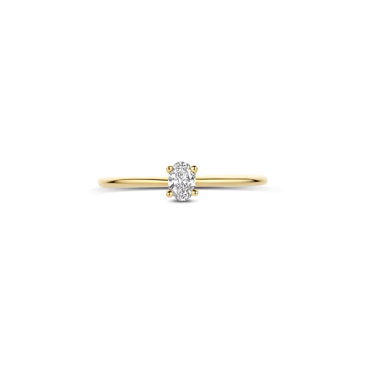 Labordiamant-Ring aus 14 Karat Gelbgold 0.20 ct - LG1078Y/54