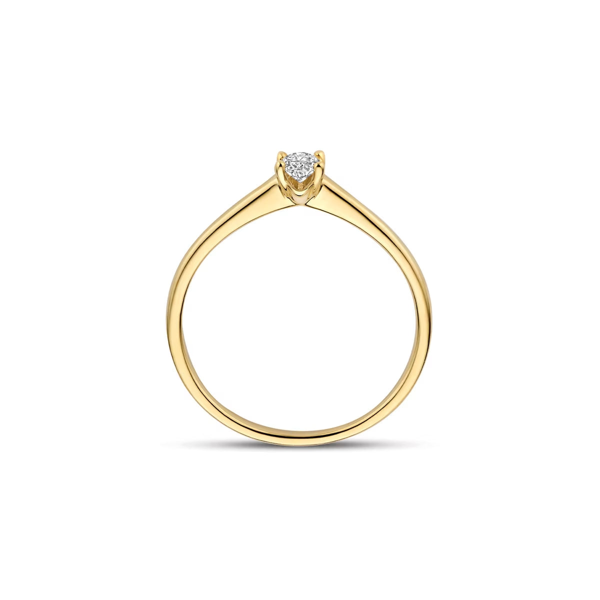 Labordiamant-Ring aus 14 Karat Gelbgold 0.20 ct - LG1078Y/54
