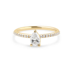 LINDEN Verlobungsring aus 18 Karat Gelbgold (750) mit Diamanten  | YZ00491
