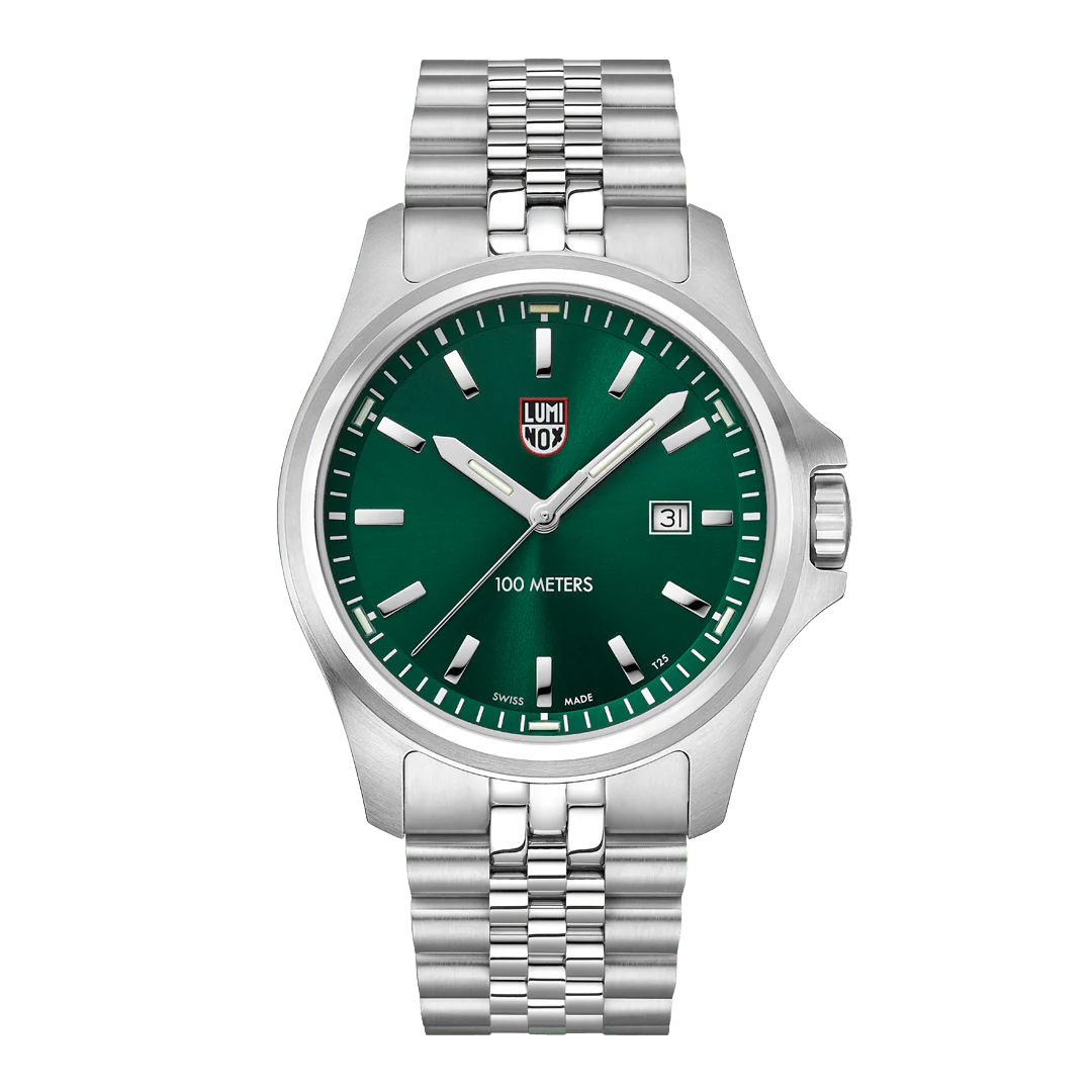 Luminox Dress Field 43mm Sport Uhr Edelstahl Grün