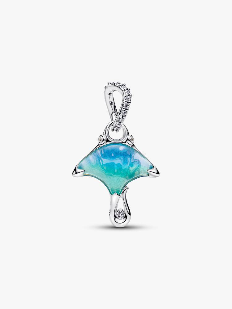 Mantarochen Charm-Anhänger Sterling-Silber - 794685C01