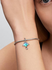 Mantarochen Charm-Anhänger Sterling-Silber - 794685C01