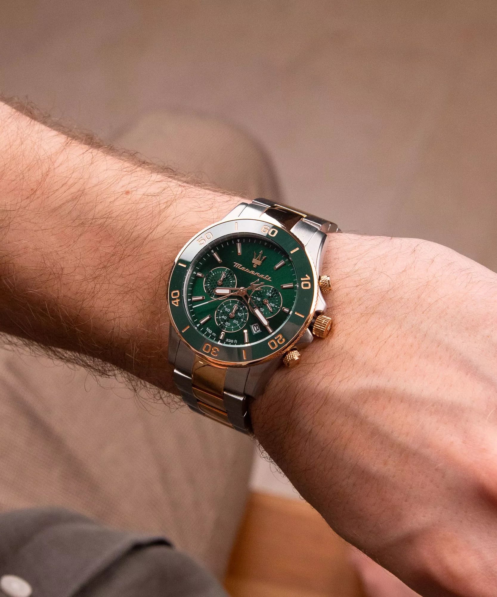 Maserati Competizione Chronograph Zweifarbig / Grün Herrenuhr - R8873600004