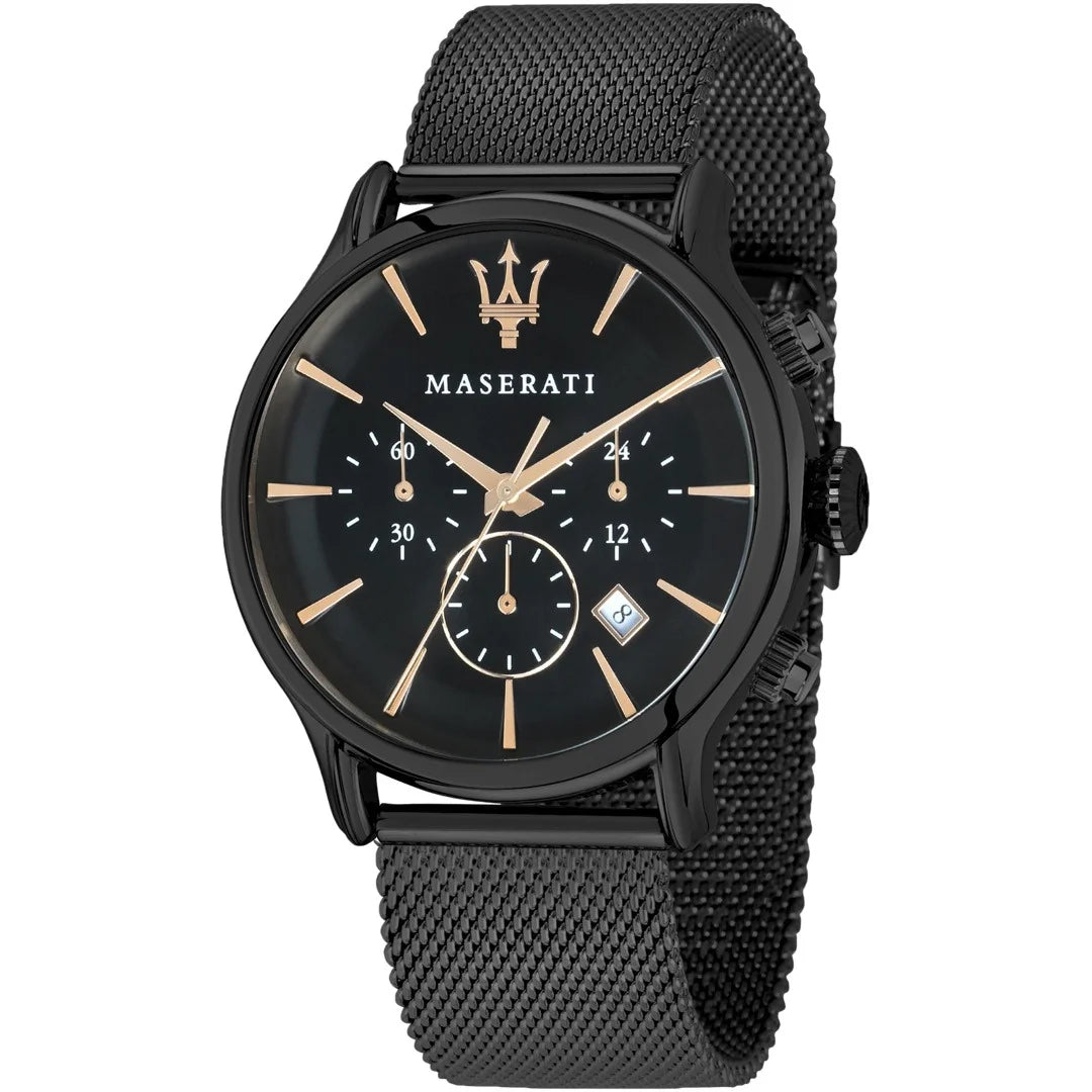 Maserati Epoca Chronograph Herrenuhr in Schwarz - R8873618006