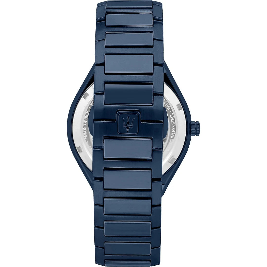 Maserati Triconic Herrenuhr in Blau - R8853141001