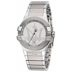 Maserati Potenza Silber Edelstahl 42mm Herrenuhr - R8853108002