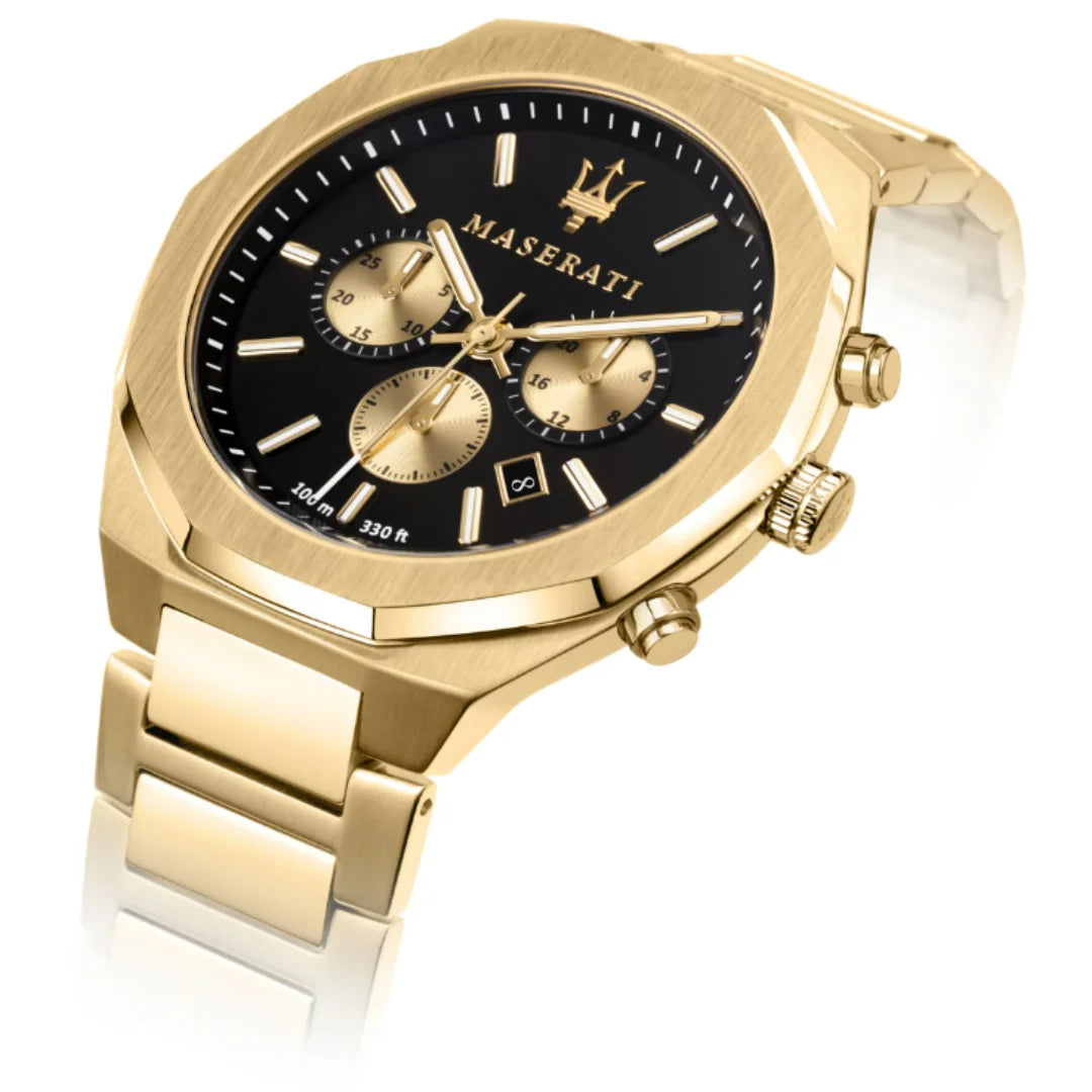 Maserati Stile Date Chronograph Gold Herrenuhr - R8873642001