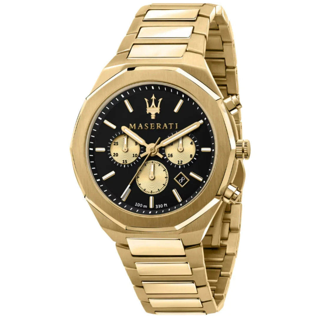 Maserati Stile Date Chronograph Gold Herrenuhr - R8873642001