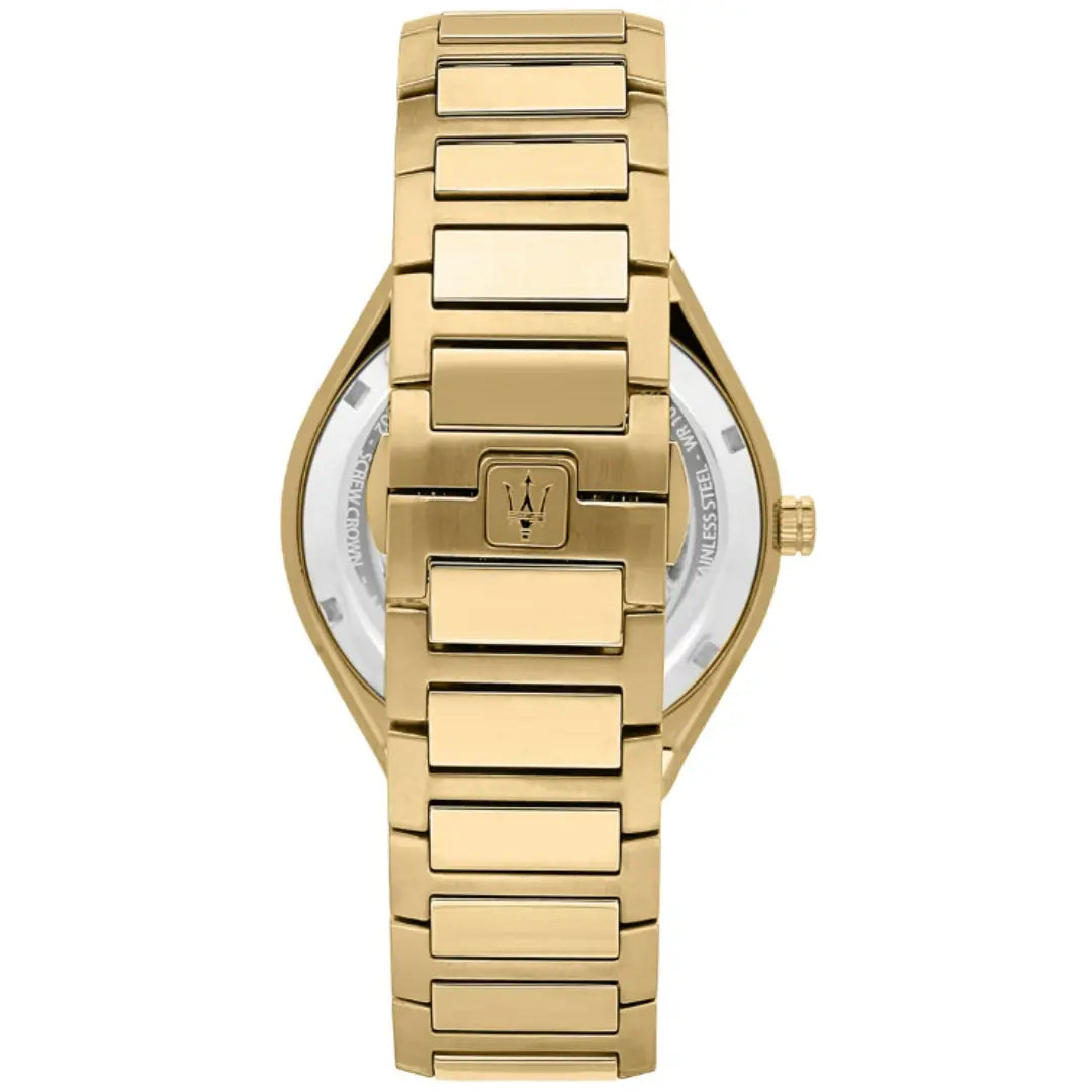 Maserati Stile Date Herrenuhr in Gold - R8853142004