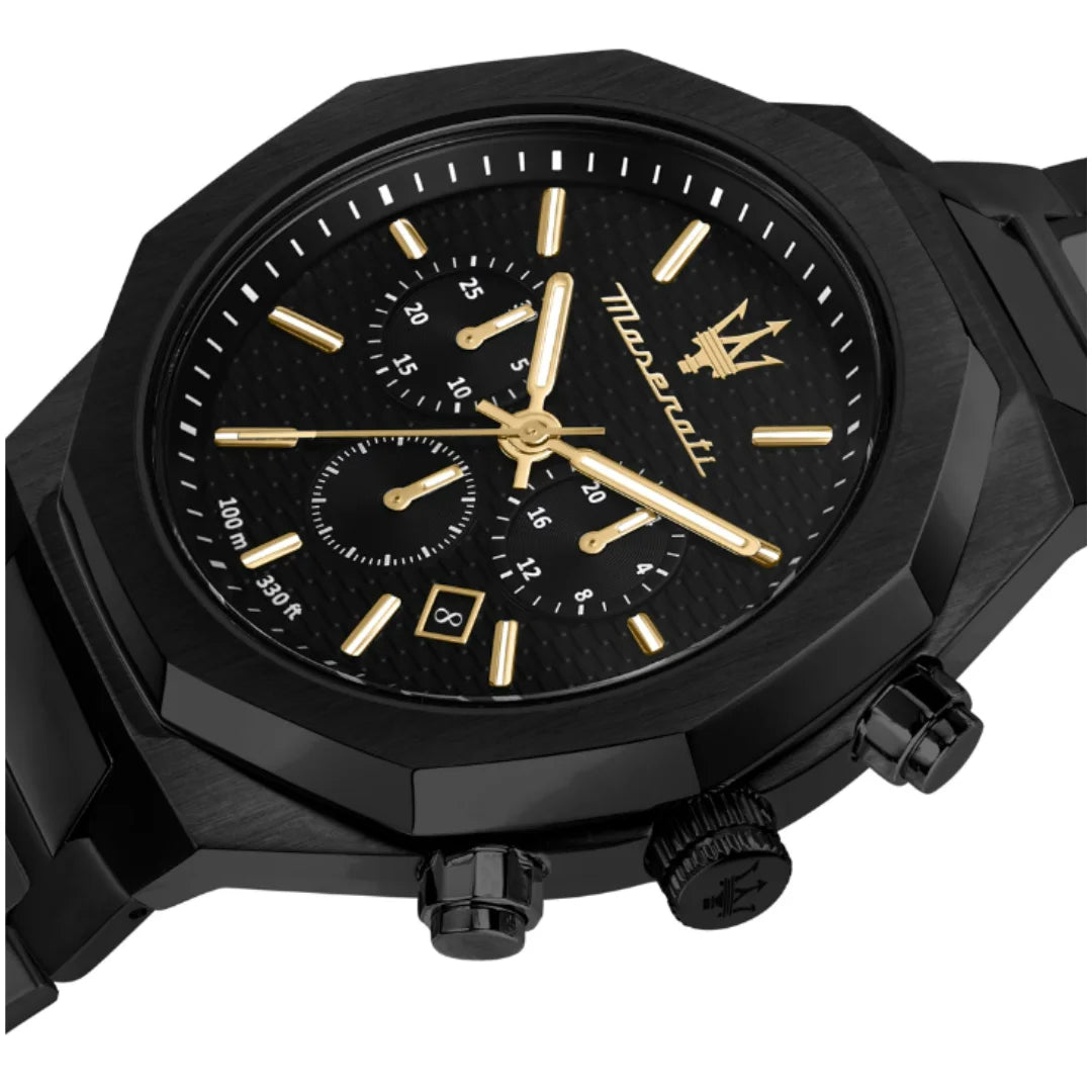 Maserati Stile Chronograph Herrenuhr in Schwarz - R8873642005