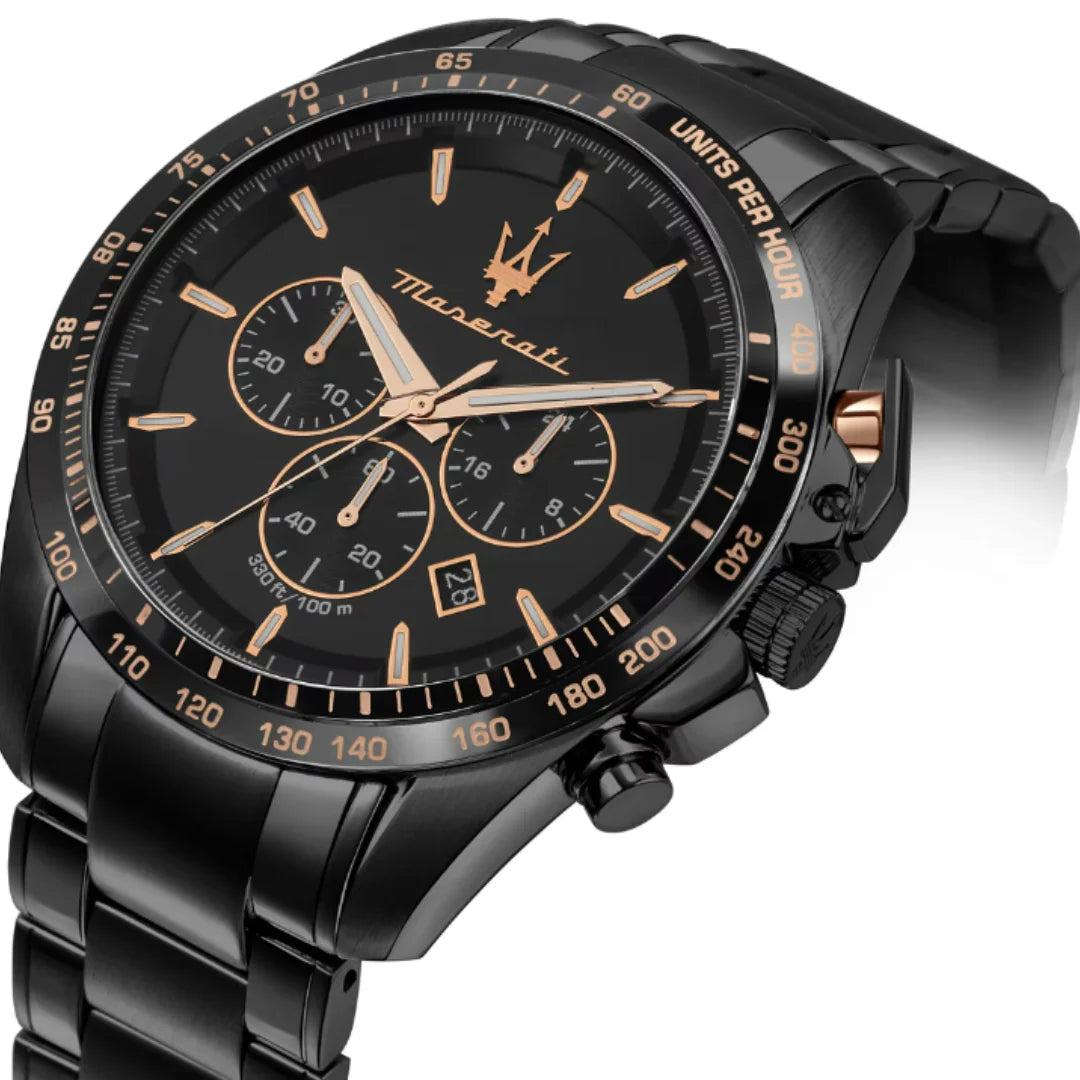 Maserati Traguardo Chronograph Herrenuhr in Schwarz - R8873612048