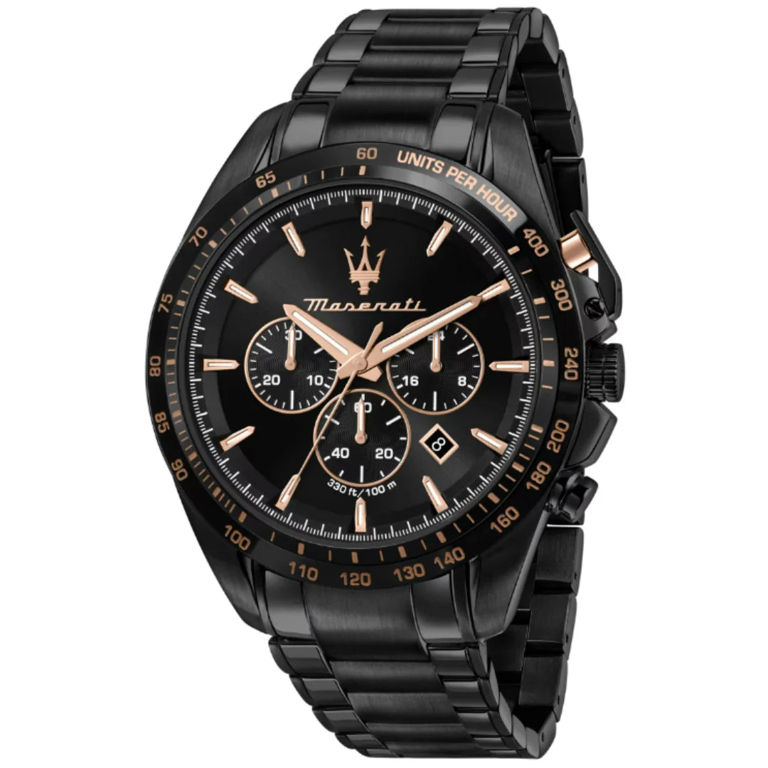 Maserati Traguardo Chronograph Herrenuhr in Schwarz - R8873612048