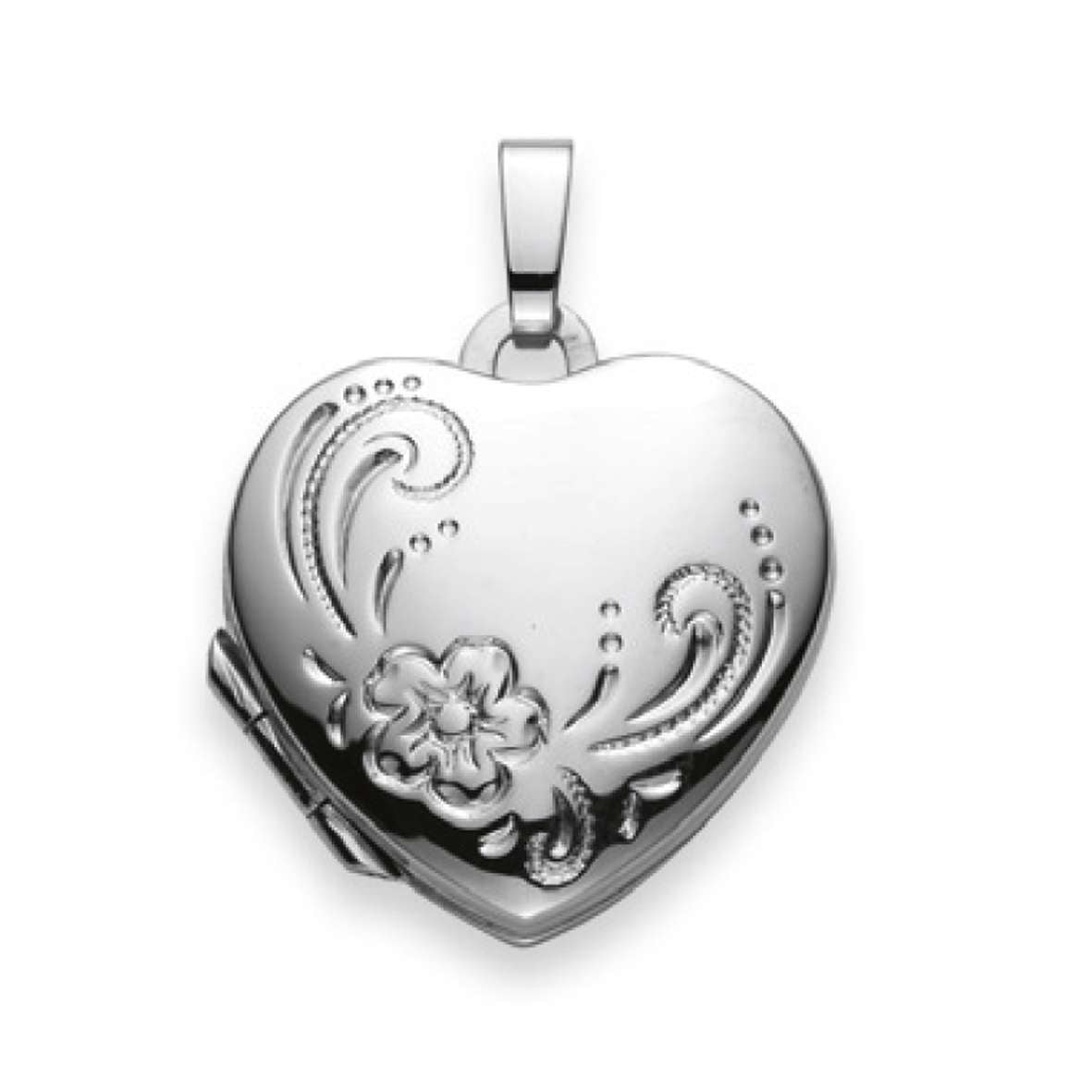 Medaillon Silber 925 weiss Herz  - 6289.02338/0001