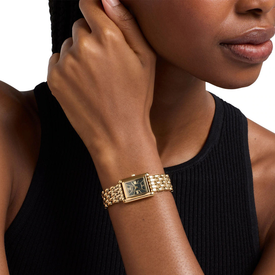 Michael Kors Essex Damenuhr Gold/Schwarz 22 mm – MK7632