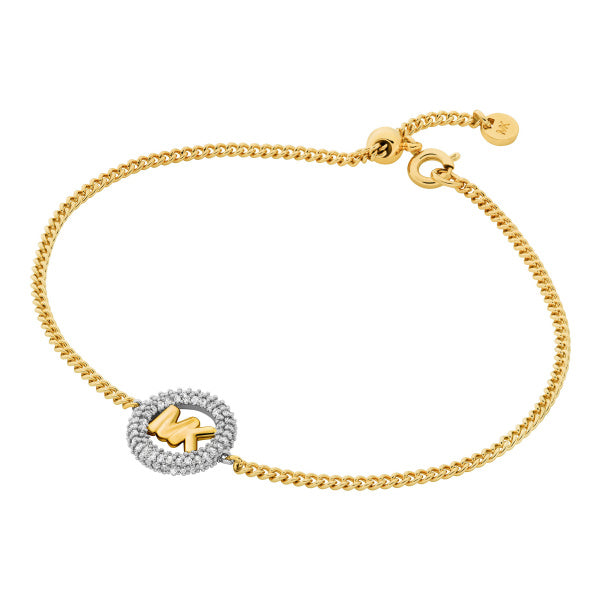 Michael Kors Kors MK Damen Armband aus vergoldetem Messing Bicolor mit Zirkonia&nbsp;