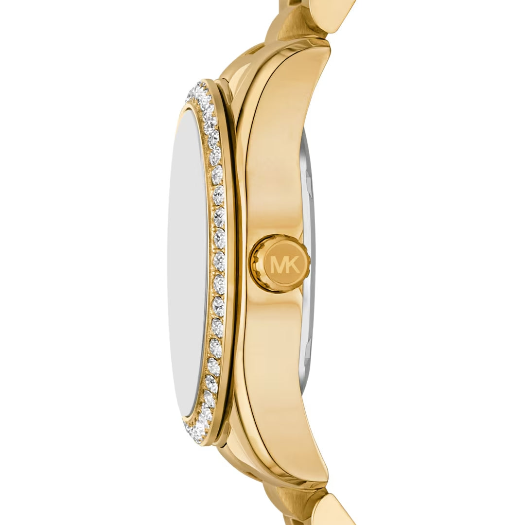 Michael Kors Lexington Lux Day Date Damenuhr Gold 33 mm – MK4982
