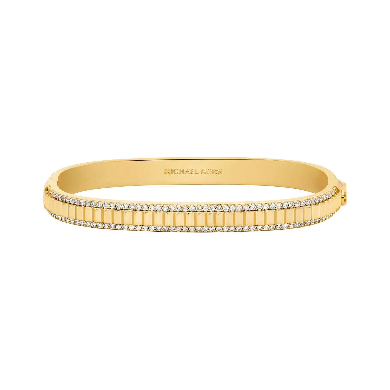 Michael Kors MK Lexington Damen Armreif aus vergoldetem Messing Goldfarben mit Zirkonia&nbsp;