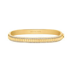 Michael Kors MK Lexington Damen Armreif aus vergoldetem Messing Goldfarben mit Zirkonia&nbsp;