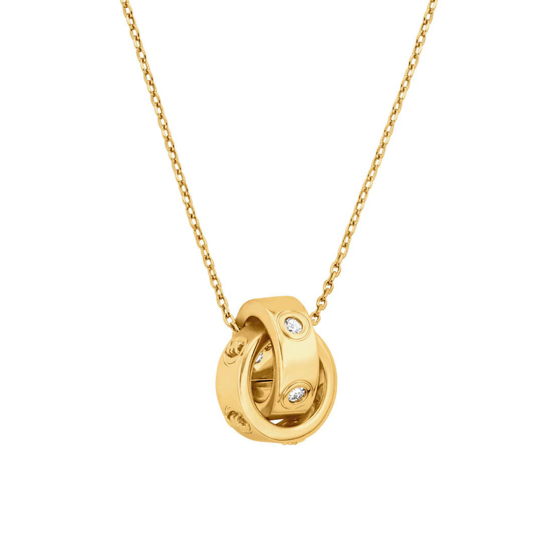 Michael Kors Premium Halskette Kors MK Gold Messing