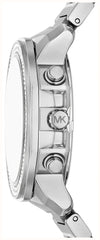 Michael Kors Prescott Damen-Chronograph mit Kristallen Silber  – MK7683