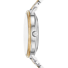 Michael Kors Zweifarbige Armbanduhr Pyper mit Pavé und Logo - MK4595