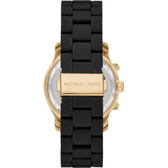 Michael Kors Runway Chronograph Schwarz / Goldig - MK7385