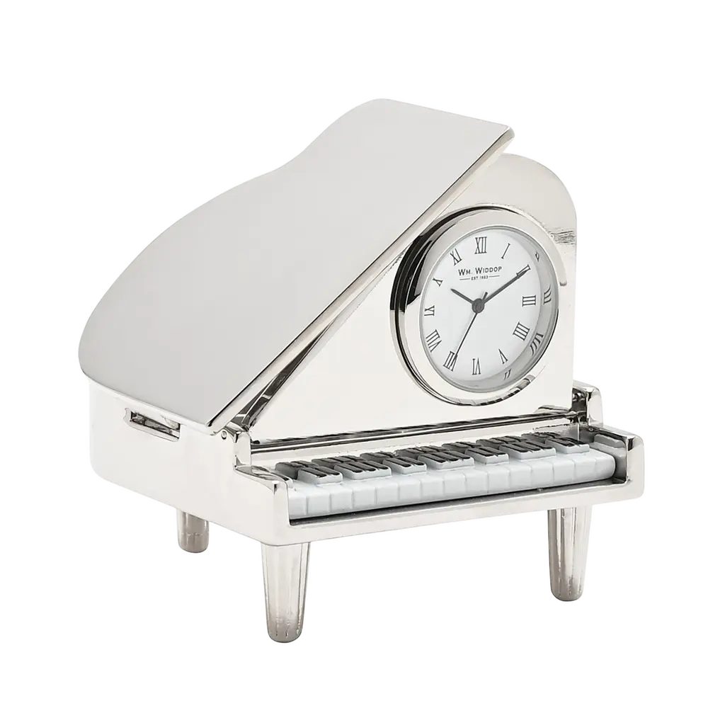 Miniaturuhr PIANO silber - 26-0315