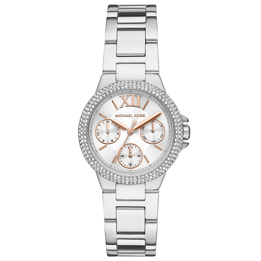 Michael Kors Camille im Silberton mit Pavé Damenuhr - MK7198