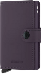 Secrid Miniwallet Matte Dark Purple mit Gravur - MM-Dark Purple