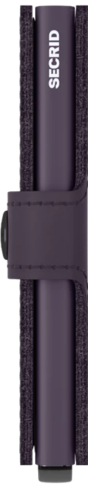 Secrid Miniwallet Matte Dark Purple mit Gravur - MM-Dark Purple