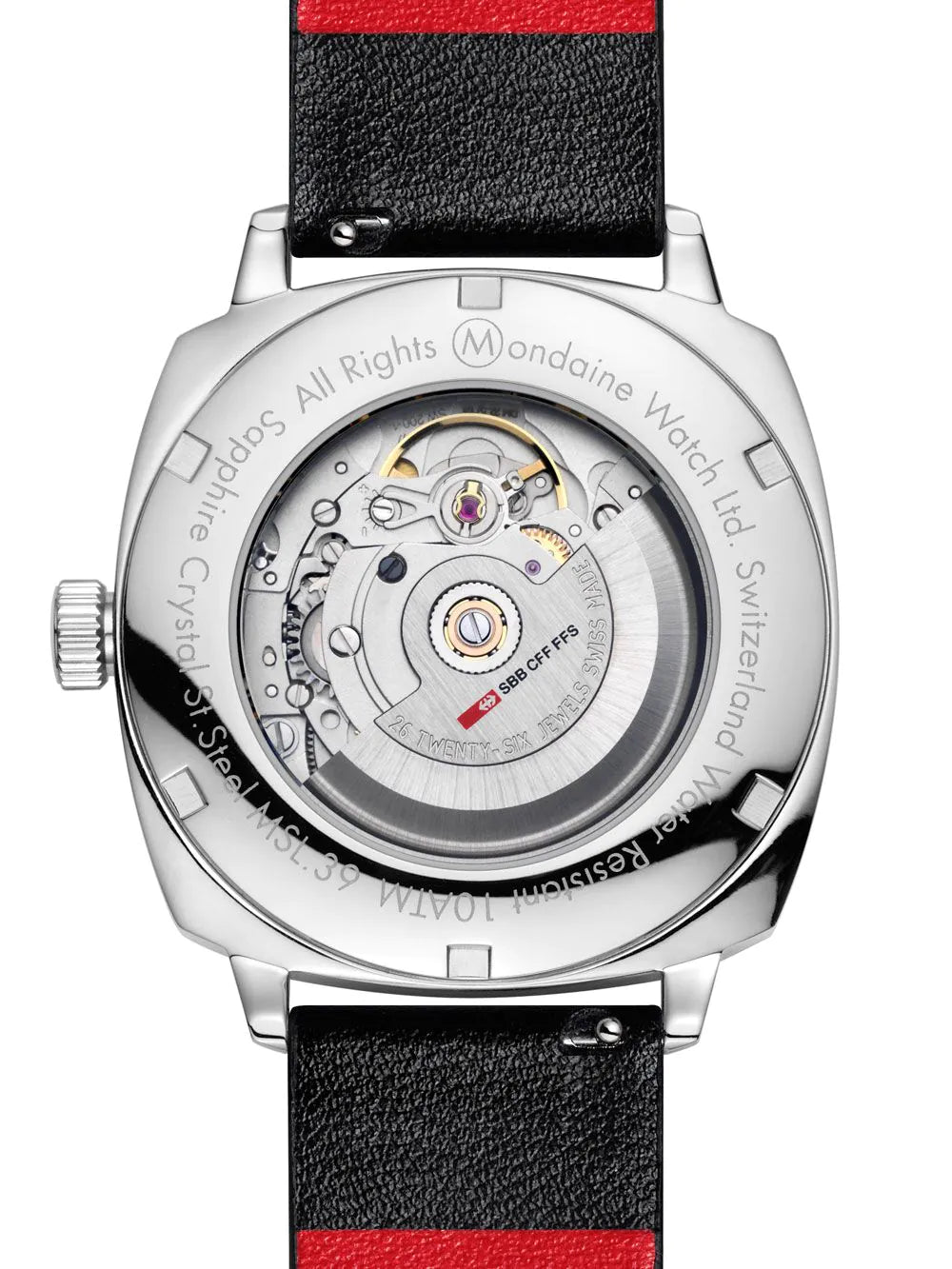 Mondaine Cushion Automatik 39mm 10ATM Herrenuhr - MSL.3961B.LBV 