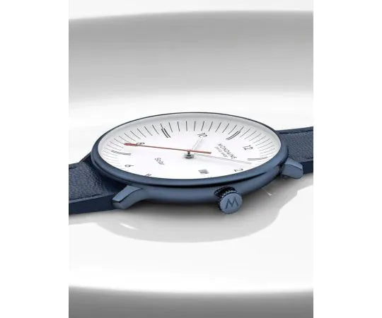 Mondaine Doppio Solar Blue Ø 41 Herrenuhr - MLE.41910.LQV