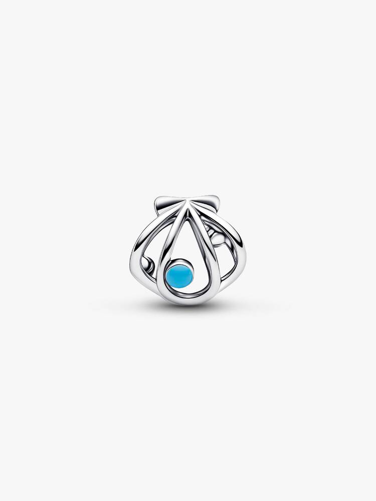 Offen gearbeitete Muschel Charm Sterling-Silber - 794695C01