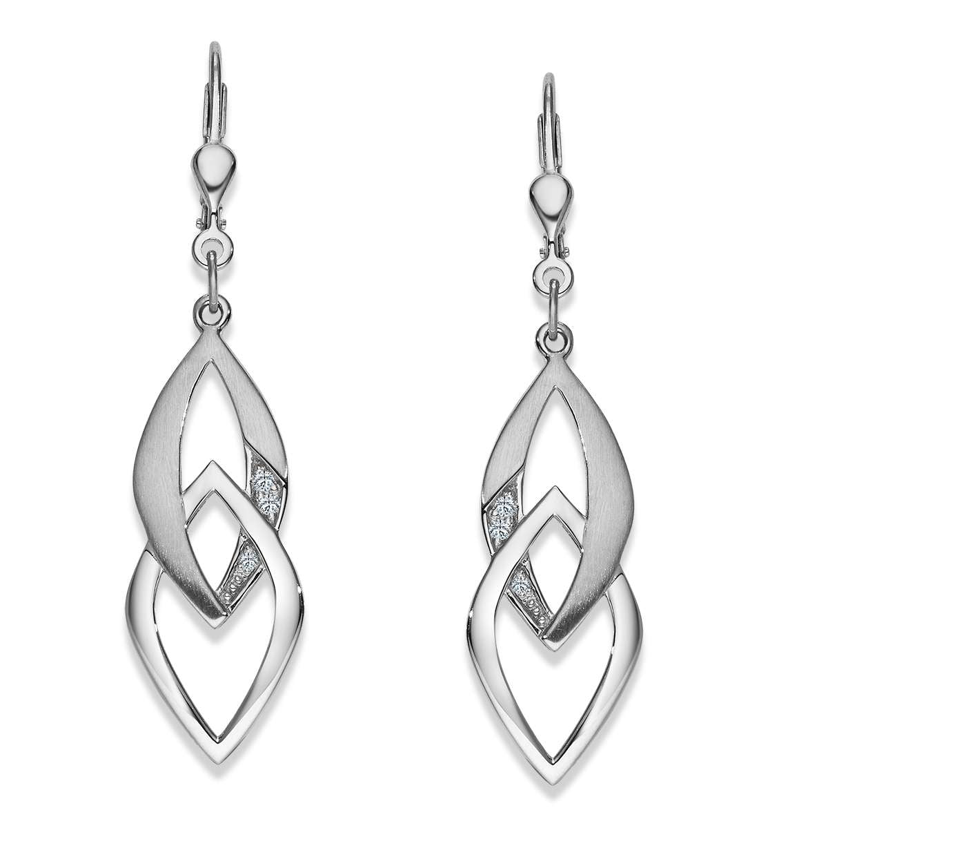 Ohrhänger aus Silber 925 weiss mit Zirkonia -  6268.02764/0001