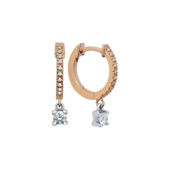 Ohrhänger mit 0.26 ct Diamanten in 585 oder 750 Weissgold