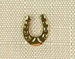 Ohrschraube Einzel Hufeisen – 750 Gelbgold, matt und poliert - 1163.02728/0096