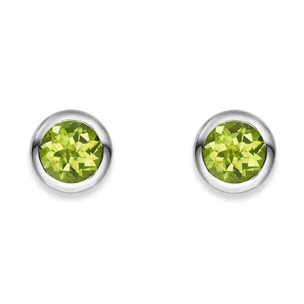 Ohrstecker 925 Silber mit Peridot - 6262.03665/0003