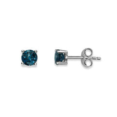 Ohrstecker 925 Silber mit Topas London Blue - 6262.03666/0004