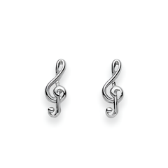 Ohrstecker aus Silber Notenschlüssel - 6263.02737/0001