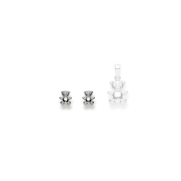 Ohrstecker Bär Weissgold 750 Weissgold - 1263.03640/0002