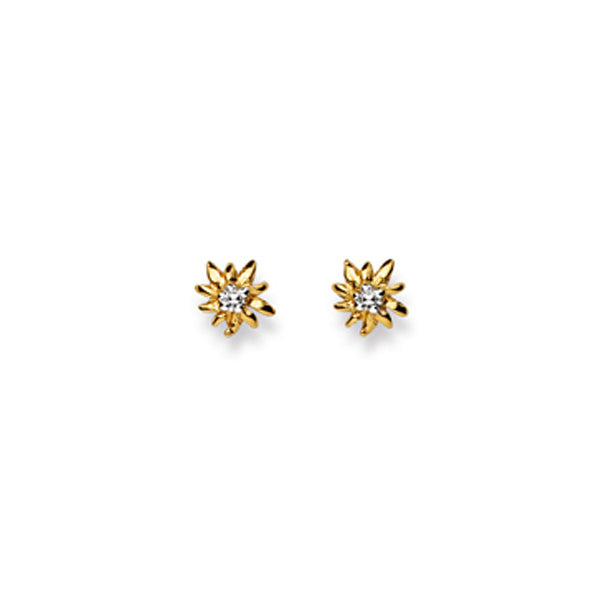 Ohrstecker Edelweiss Gelbgold-Weissgold 750 Gold - 1563.02155/0007