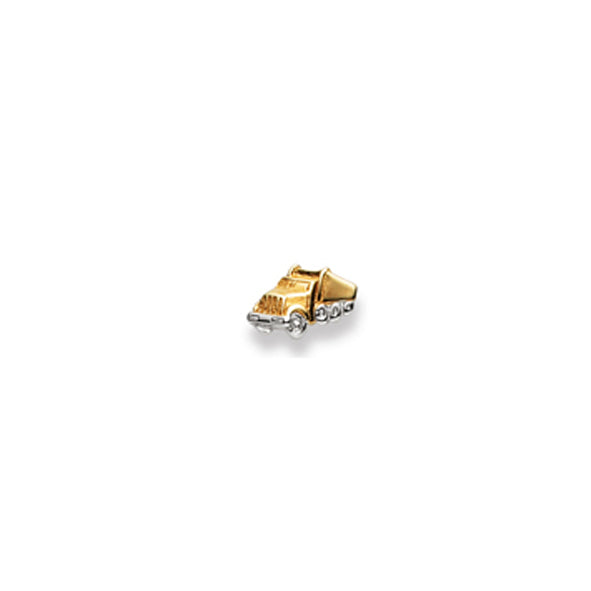 Ohrstecker Lastwagen Gelbgold-Weissgold 750 Gold - 1563.02296/0098
