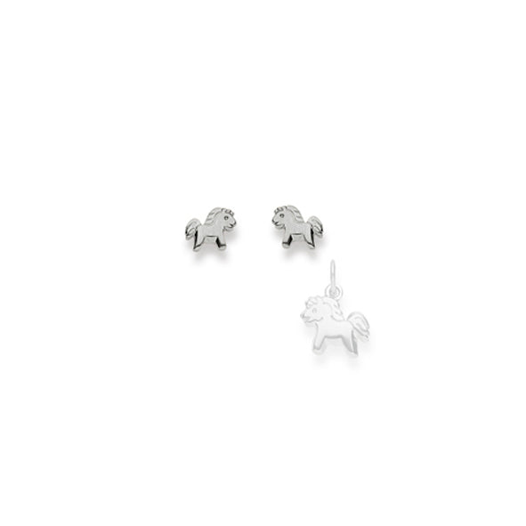 Ohrstecker Pferd Weissgold 750 Weissgold - 1263.03573/0001