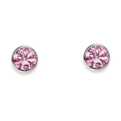Ohrstecker Silber mit rosa Zirkonia - 6262.03579/0001