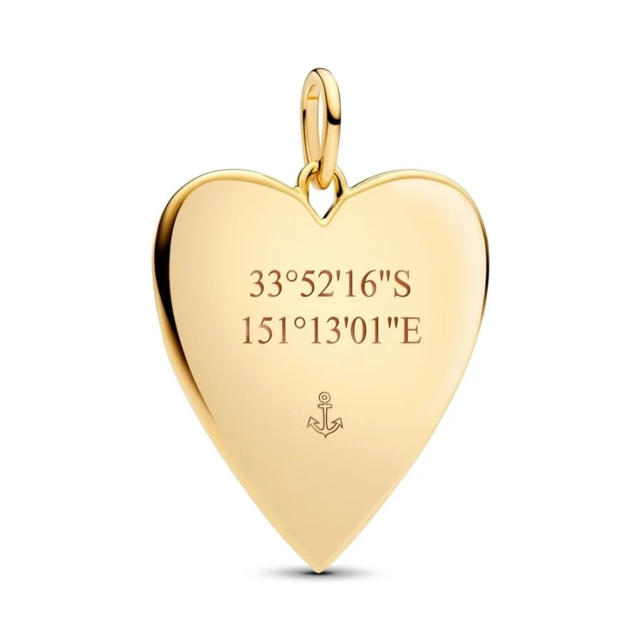 Pandora Anhänger mit grösserer Herzplatte mit Gravurmöglichkeit - 364016C00